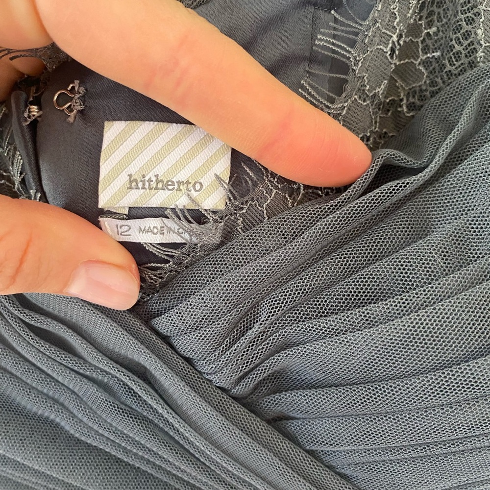hitherto by Bhldn (Anthropologie) grey dress sz 12 - Picture 6 of 6